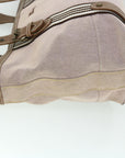 BBERRY Blue Label Shoulder Bag Canvas Brown Auth ep