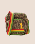 CHRISTIAN DOR RASTA MULTICOLOR MINI CROSSBODY BAG