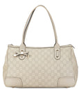 GCCI Handbag Ivory White Leather GCCI