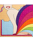 FNDI Antonio Lopez Silk Scarf and FF Logo Scrunchie Set FXT359