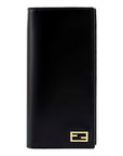 FNDI Baguette Nero Palmellato Leather Continental Vertical Wallet