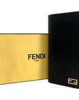 FNDI Baguette Nero Palmellato Leather Continental Vertical Wallet