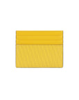 FNDI FF Logo Print Sunflower Yellow Leather Card Case 7M0164