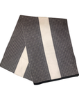 FNDI FF Print Nero and Bianco Knitted Wool Scarf
