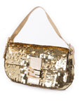 FNDI Gold Sequin Baguette
