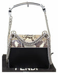 FNDI Crossbody I Small Python Leather Shoulder Bag