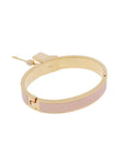 FNDI Master Key Light Rose Leather Gold Medium Bracelet