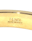 FNDI Master Key Pendant Gold Finish Metal Medium Cuff Bracelet