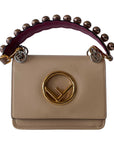 FNDI Kan I F Embroidered Leather Bag