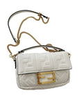 FNDI Leather Mini Iconic Baguette