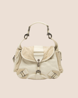 CHRISTIAN DOR CREAM SUEDE REBELLE BAG