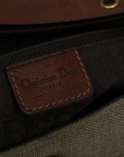CHRISTIAN DOR KHAKI BROWN LEATHER STREET CHIC SHOULDER BAG
