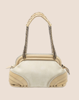 CHRISTIAN DOR CREAM JEANNE FRAME BAG