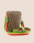 CHRISTIAN DOR RASTA MULTICOLOR MINI CROSSBODY BAG