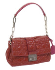 CHRISTIAN DOR Canage Newlock Shoulder Bag patent Red Auth hk