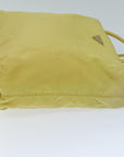 PRD Hand Bag Nylon Yellow Auth hk