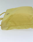 PRD Hand Bag Nylon Yellow Auth hk