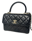 CHNL Trendy CC Small Black Lambskin Gold Hardware