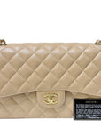 CHNL Jumbo Classic Flap Bag Beige Ghw