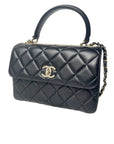 CHNL Trendy CC Small Black Lambskin Gold Hardware