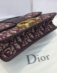 Montaigne DOR Oblique Flap Bag Burgundy