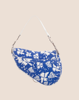 CHRISTIAN DOR SURF CHICK FLORAL SADDLE BAG