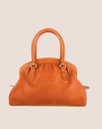 CHRISTIAN DOR ORANGE LEATHER MY DOR BAG