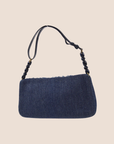 CHRISTIAN DOR BLUE TEXTURED DENIM MALICE BAG