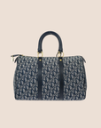 CHRISTIAN DOR NAVY TROTTER WEEKENDER TRAVEL BAG