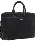 BBERRY Black label Hand Bag Nylon way Black Auth ki