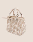 CHRISTIAN DOR CREAM TROTTER ROMANTIQUE MINI TOTE BAG