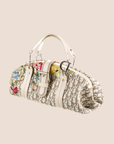 CHRISTIAN DOR DORISSIMO FLORAL EMBROIDERED TROTTER BAG