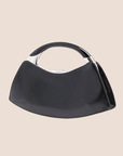 CHRISTIAN DOR FALL BLACK LEATHER MINI BONDAGE CLUTCH