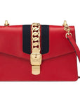 (WMNS) GCCI Sylvie SeriesGold Chain Single Shoulder Bag Small Red -CVLEG-
