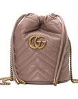 (WMNS) GCCI GG Marmont Mini Shoulder Bag Gray -DTDRT-
