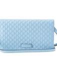 (WMNS) GCCI Leather Single Shoulder Bag Blue -BMJG-