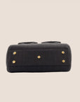 CHRISTIAN DOR BLACK PYTHON DETECTIVE BAG