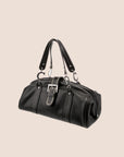 CHRISTIAN DOR BLACK LEATHER FRAME BAG