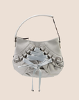 CHRISTIAN DOR GREY SATIN MINI CORSET BAG