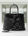 PRD Buckle large leather bag with appliqués