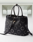 PRD Buckle large leather bag with appliqués