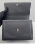 Saint Laurent YSL Sunset Black Leather Crossbody Bag