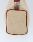 BBERRY Blue Label Shoulder Bag Canvas Beige Auth ti