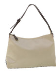 BBERRY Blue Label Shoulder Bag Nylon Beige Auth ti