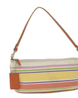 BBERRY Blue Label Shoulder Bag Canvas Multicolor Auth ti