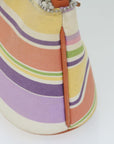 BBERRY Blue Label Shoulder Bag Canvas Multicolor Auth ti