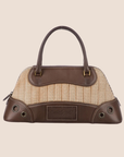 CHRISTIAN DOR MONTAIGNE BROWN CADILLAC TOP HANDLE BAG