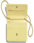 Chanel Wallet On Chain – WOC Classic Caviar SiLVer-Toned Metal Light Yellow
