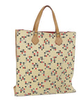 BBERRY Blue Label Tote Bag Canvas Beige Auth yb
