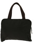 PRD Hand Bag Nylon Brown Auth yk